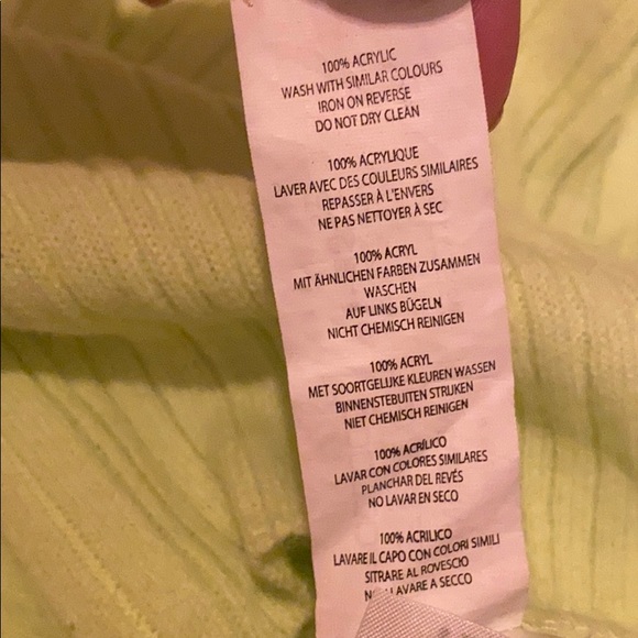 🌙3 FOR $20 BooHoo neon yellow mock neck - 12 - Picture 3 of 3